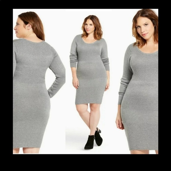 NWT TORRID Gray Knit Striped Sweater - Picture 1 of 4